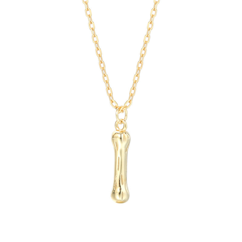 Golden Initials Pendant Women's Light Luxury Chocker Collar Chain