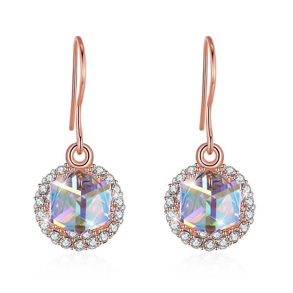 Austrian crystal 925 sterling silver earrings