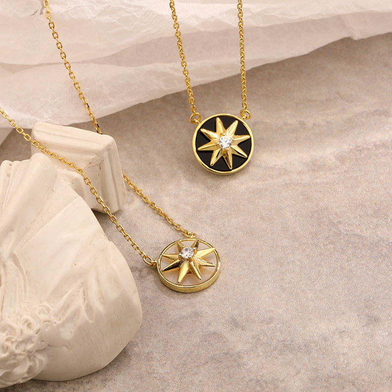 shell compass star pendant high quality best gift