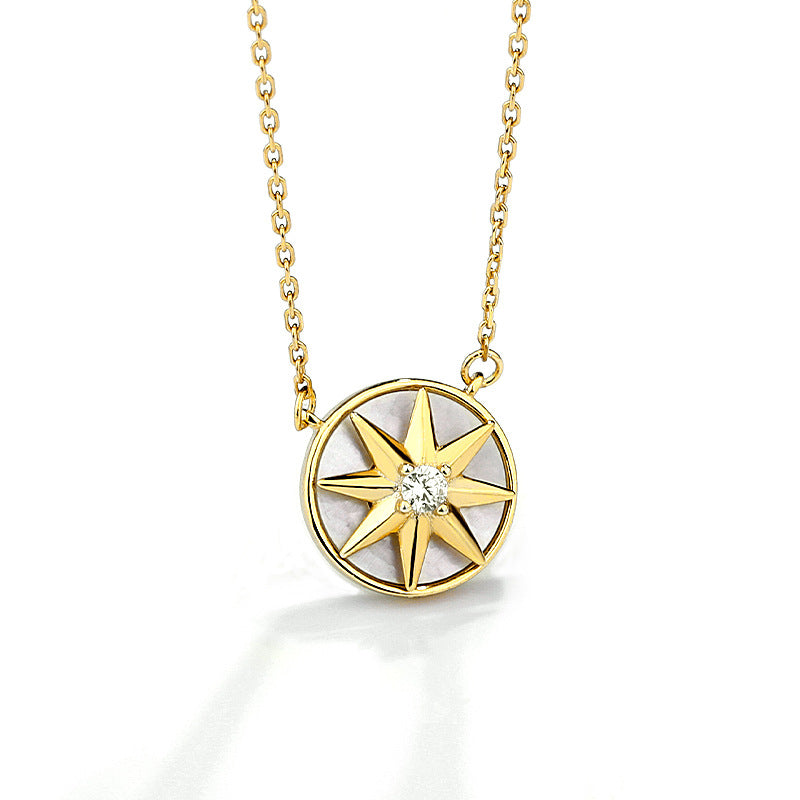 shell compass star pendant high quality best gift