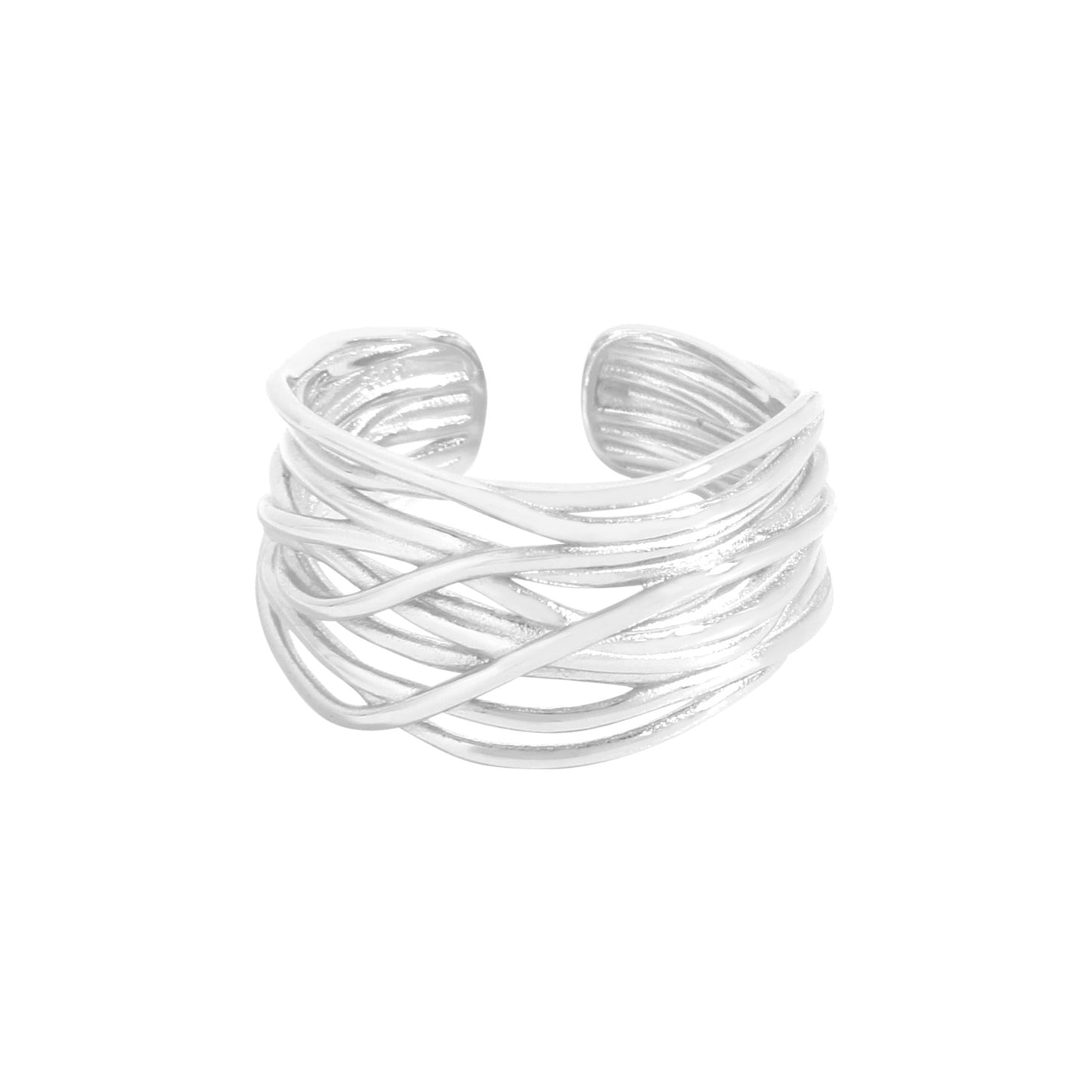 irregular tree branch ring sterling silver S925 women