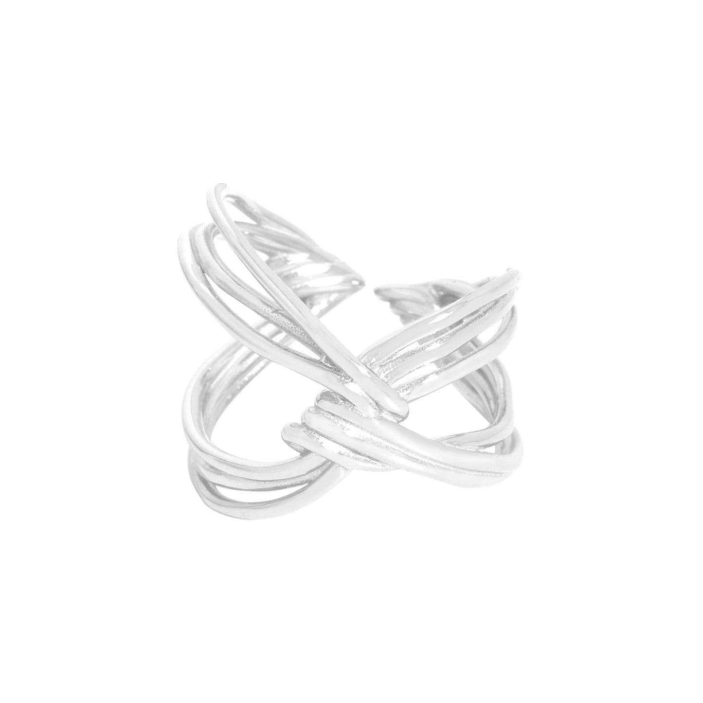 sterling silver S925 rope knot women's jump ring