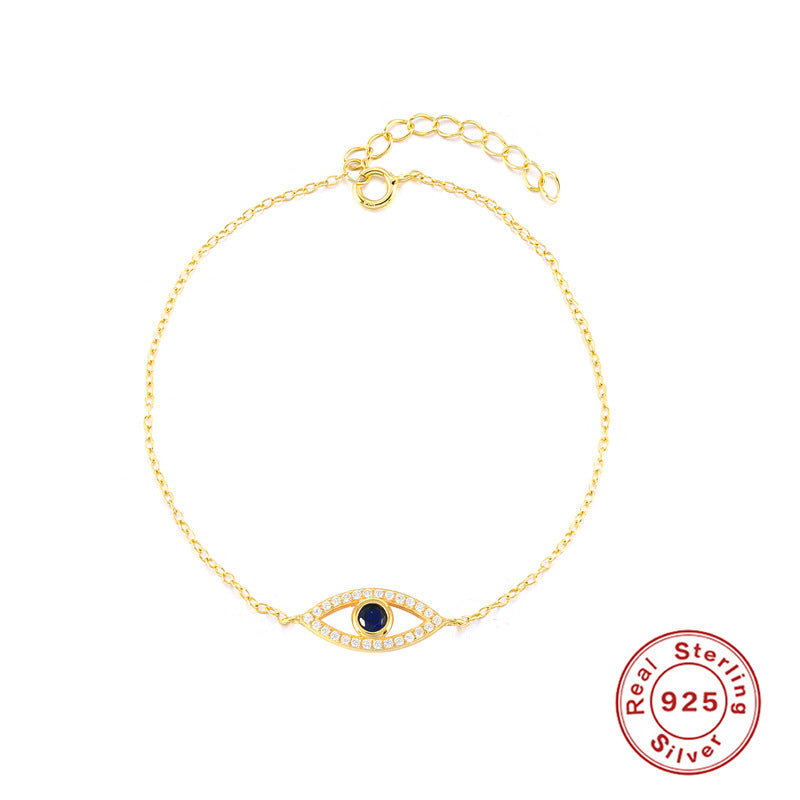 S925 Sterling Silver classic Evil Eye Bracelet Hot Sale fashion jewelry